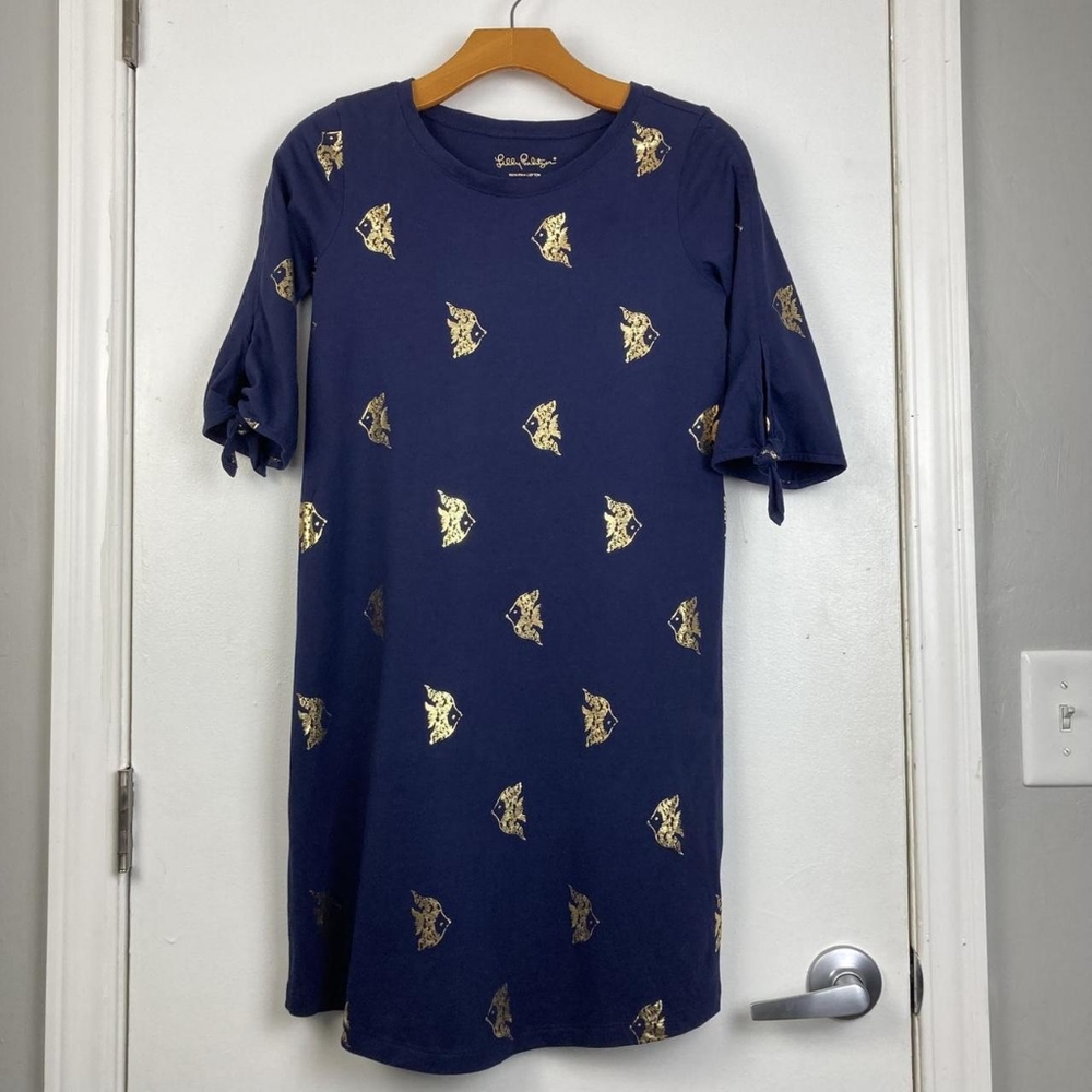 Lilly Pulitzer Women's Navy and Blue Dress